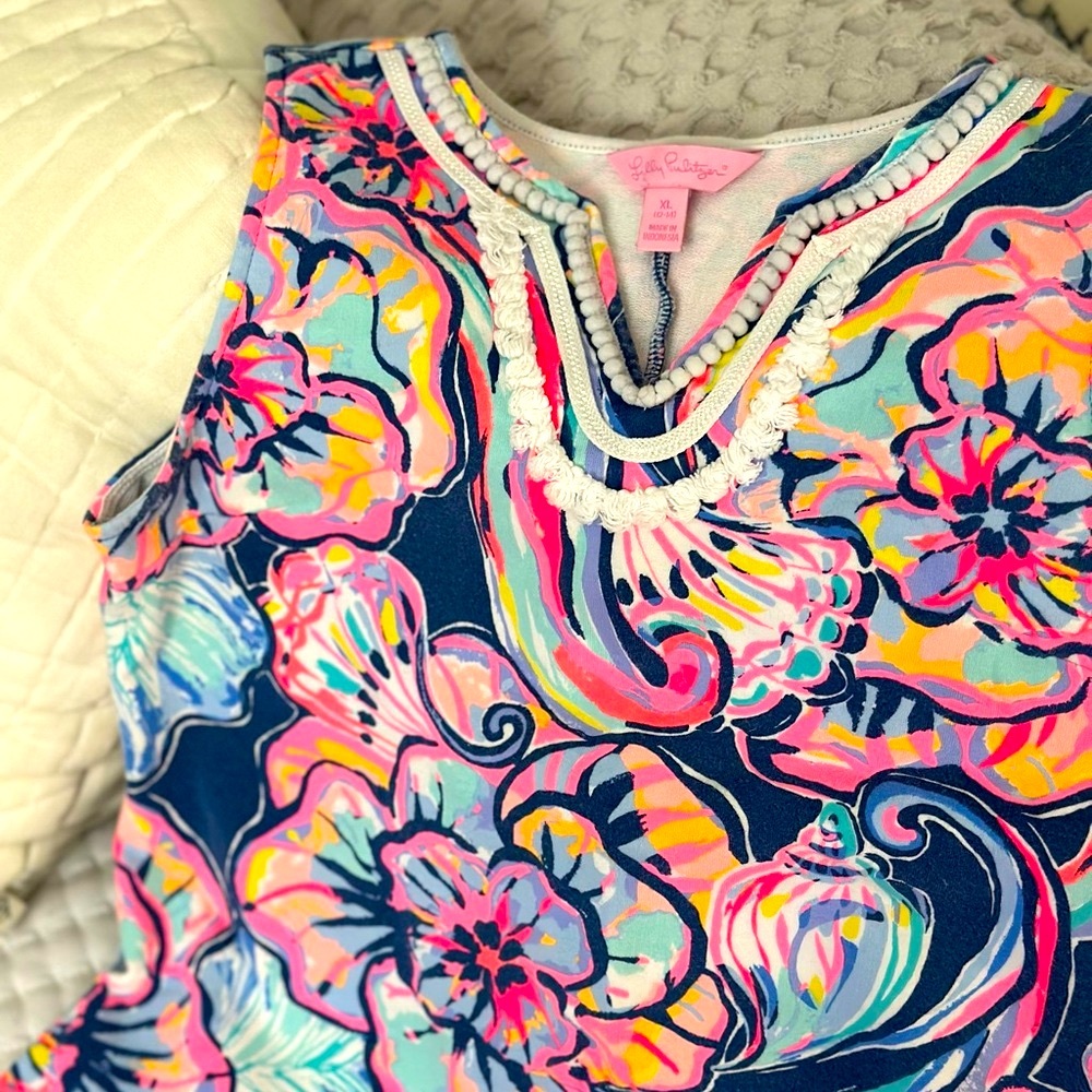 Floral Sleeveless Dress with Vibrant Colors